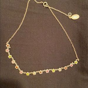 La Vie Parisienne multi colored crystal necklace.